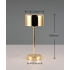 JEFF LED ZŁOTA LAMPA PRZENOŚNA  RL R59151103
